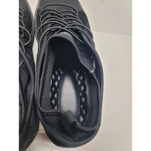 Karl Lagerfeld Paris Black Suede Leather Mesh Men\'s 13 M Sneakers Shoes Low Top main image 5